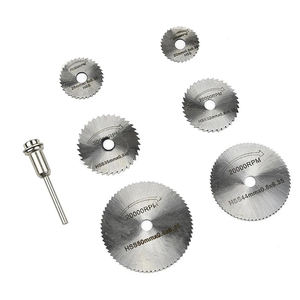 7 lames de <span class=keywords><strong>scie</strong></span> <span class=keywords><strong>circulaire</strong></span> miniatures industrielles, disque de meulage électrique, outil rotatif, outil de coupe pour métal et bois, outil électrique - Product Image 1