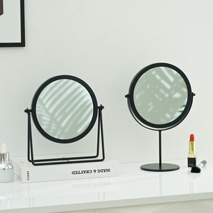 <span class=keywords><strong>Espejo</strong></span> de tocador giratorio de Metal para maquillaje, <span class=keywords><strong>espejo</strong></span> de escritorio portátil para el hogar, estilo Retro europeo y americano - Product Image 3