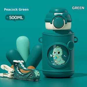 <span class=keywords><strong>Borraccia</strong></span> Termica Intelligente per <span class=keywords><strong>Bambini</strong></span>, Grande 500ml, in Acciaio Inossidabile, <span class=keywords><strong>con</strong></span> <span class=keywords><strong>Cannuccia</strong></span>, Design a Cartone Animato, Portatile, Mantiene la Temperatura per 6-12 Ore - Product Image 6