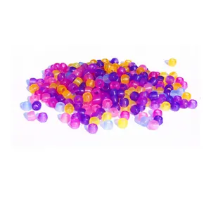 wholesale Hot sale 100 Pcs Glow in The Dark Beads Color Changing Sun Sensitive Reactive Pony Beads, Plastic Solar Beads
