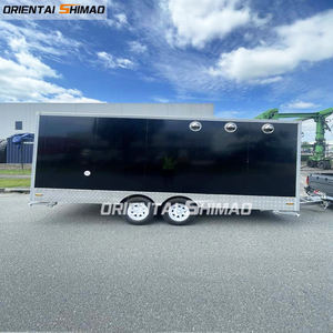 عربة طعام جديدة بإضاءة ليد مع مقطورة طعام مع مطبخ كبير - Product Image 1