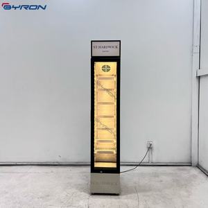 Refrigerador de bebidas de enfriamiento directo y aire combinado de diseño delgado | Puertas de vidrio de alta eficiencia para tiendas de conveniencia - Product Image 5