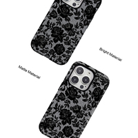 Coque pour iPhone 17 avec impression de fleurs en dentelle rose, sublimation 3D, combo magnétique 2-en-1 TPU+PC pour iPhone 16 15 Pro Max 14