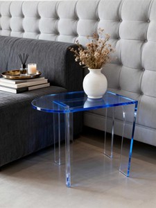 <span class=keywords><strong>Tavolino</strong></span> da Caffè Moderno Multifunzionale in Acrilico, Lusso Leggero, Trasparente, Creativo, <span class=keywords><strong>Tavolino</strong></span> Angolare per Soggiorno, Varie Misure - Product Image 2