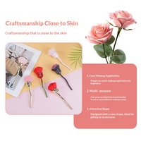 Lot de pinceaux de maquillage en poudre de rose en gros - Poils en nylon/fibres artificielles, manche en plastique, brosses à poussière pour ongles
