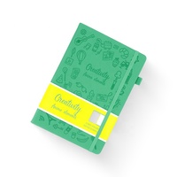 Cuaderno de bolsillo A5 con espiral y encuadernación cosida, ideal para regalo, escuela, uso diario, semanal o mensual, con diseño de tela.