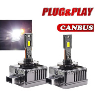SUKIOTO JAPAN 1 Juego de Bombillas LED Canbus D3S/D1S Sin Error 90W 6000K 30000LM Universal para Coche, Xenón HID, Plug&Play 12V