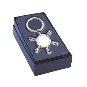 Llavero con Logotipo Personalizado - Timón Hecho de Cristal y Metal - Product Image 3