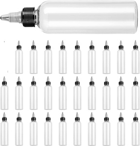 Échantillon GRATUIT Flacon applicateur transparent en plastique pour huile capillaire, 30ml, 60ml, 100ml, 150ml, avec bouchon à visser - Product Image 1