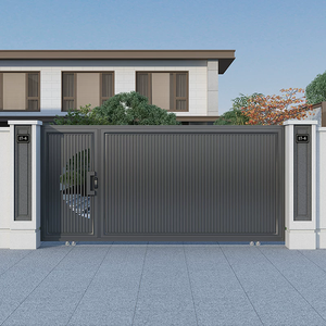 <span class=keywords><strong>Porte</strong></span> coulissante électrique intelligente haut <span class=keywords><strong>de</strong></span> gamme en aluminium, design moderne pour cour, villa, mur extérieur, <span class=keywords><strong>garage</strong></span>, entrée principale - Product Image 5
