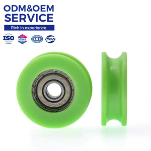 Tùy chỉnh Nhựa Nylon ABS/PA66/PP/PC CNC gia công rãnh dây con lăn vành đai tròn ròng rọc bánh xe ròng rọc với vòng bi - Product Image 1
