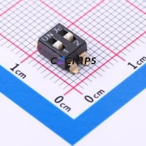 DSIC02LSGER DIP Switch Switch ( Number of Switch Sections: 2 )( Lead Spacing: 2.54mm ) - Product Image 1
