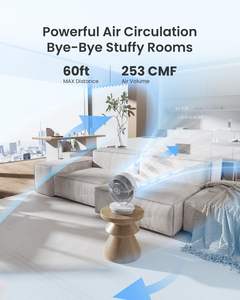 Ventilador de Mesa Portátil para Interiores y Exteriores, Recargable por USB, de 8 Pulgadas, con Luz LED Solar, Venta al Por Mayor - Product Image 5