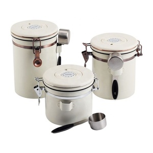 Hot Sale Food Storage Coffee Canister <b>Airtight</b> Stainless Steel Coffee Canister with Scoop Date Tracker - Product Image 6