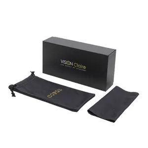 Estuches y bolsas para gafas, caja de cartón de papel con logotipo personalizado, conjunto de paquete de gafas de sol geniales, estuche de gafas, caja de gafas plegable