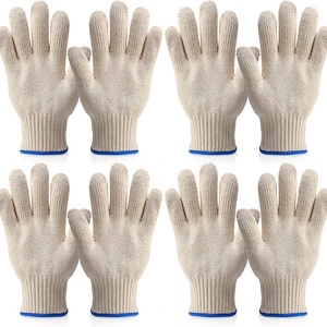 ถุงมือผ้าฝ้ายแบบถักข้อมือ ป้องกันการลื่น ทนทาน ใช้งานได้ทั่วไป - Product Image 1