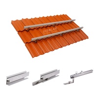 Système de rail de montage photovoltaïque UISOLAR de qualité, rail solaire en aluminium personnalisé
