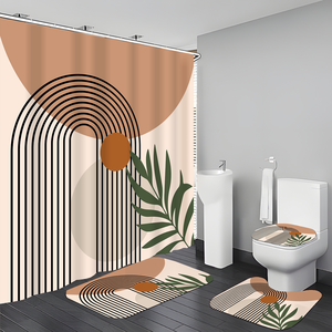 Cortina <span class=keywords><strong>de</strong></span> Ducha y Alfombrillas <span class=keywords><strong>de</strong></span> <span class=keywords><strong>Baño</strong></span> Modernas <span class=keywords><strong>de</strong></span> Lujo al por Mayor, Material <span class=keywords><strong>de</strong></span> Poliéster, Tamaño Personalizable, Marca Mellon - Product Image 3