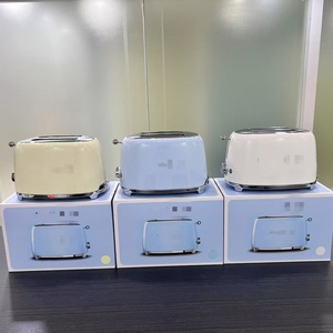 Style italien - <span class=keywords><strong>Grille</strong></span>-<span class=keywords><strong>pain</strong></span> automatique à ouverture automatique, design rétro, 2 tranches, 6 niveaux de brunissage, 7 finitions élégantes pour la cuisine - Product Image 5
