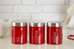 <strong>Set</strong> <strong>of</strong> 3 Coffee <strong>Canister</strong> <strong>Set</strong> Air-tight Kitchen Stainless Steel Metal Storage Box/<strong>canister</strong>/bin - Product Image 5