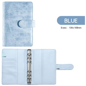 สมุดบันทึกปกแข็งลายหนังจระเข้ A6PU สำหรับบันทึกการออมเงินและการวางแผนทางการเงิน - ของขวัญ - Product Image 3