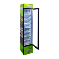 Réfrigérateur Commercial Meisda 105L, Vitrine Verticale Étroite pour Bouteilles de Bière