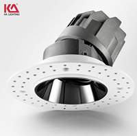 Spot LED encastré à spectre complet 5W, CRI 95, anti-éblouissement, 2700K-6000K, AC 220V, éclairage intérieur