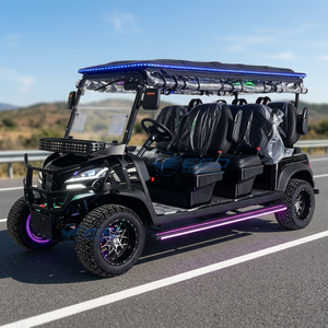 Voiture électrique rose à bas prix, neuve, 4+2 places, 6 sièges, en acier, pour le golf et les excursions, à vendre. - Product Image 1