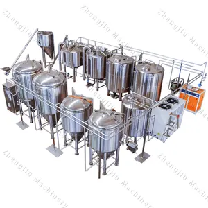 ZJ Beer Fermenter System Stainless Steel Brew Equipment Brewery Machine For Brewery Manufacturing Plant