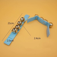 Wholesale 4 Bells Wrist Ankle Hand Shake Bell Orff Percussion Instrument Early Education Music Performance Rattles Toys for Baby