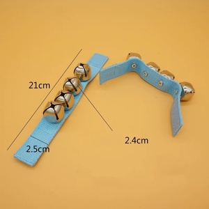 Venta al por mayor: Instrumento de percusión Orff con 4 campanas para muñeca, tobillo y mano, sonajeros para bebé, juguetes musicales para educación temprana y actuaciones. - Product Image 3