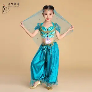 Kỳ lạ mặc Halloween bên Aladdin hoa nhài trang phục trẻ em khiêu vũ trang phục trẻ em khiêu vũ mặc hoa nhài công chúa cô gái cosplay trang phục