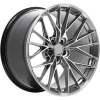 Rines Forjados Personalizados de Malla Metálica Gris Gunmetal de 19, 20, 21, 22, 23 y 24 Pulgadas 5X114.3 5X120 con Logotipo Personalizado para Accord TLX Type S