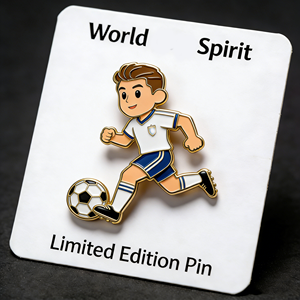 Insignia de Metal Personalizada con Logotipo para Club Deportivo, Pin de Esmalte Duro para Equipos de Fútbol Liron, Fabricación de Insignias de Esmalte - Product Image 2
