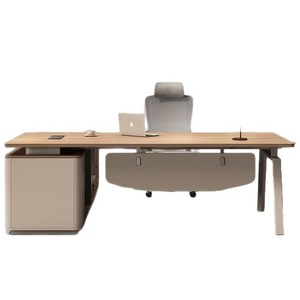 Mibo Furniture Executive Desk WHO-1017 Modern Office Desk Single Person Manager Chair <b>Set</b> <b>Paint</b>-Free High-Quality Hardware - Product Image 4
