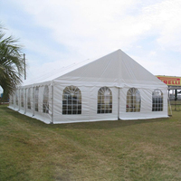 Tente de réception en PVC galvanisé robuste 3*6m 4*6m 5*10m 6*12m avec parois amovibles et fenêtres – Tente de mariage en PVC