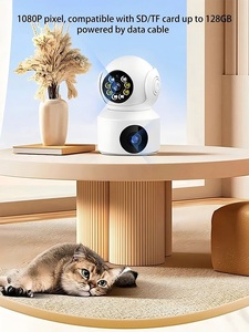 360 độ <span class=keywords><strong>HD</strong></span> 1080P Ống kính kép <span class=keywords><strong>Camera</strong></span> an ninh không dây 2 chiều âm thanh video PTZ Màn hình Kép màn hình CMOS SD thẻ bảo hành 1 năm - Product Image 3