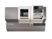 Pour tour CNC CK6136X750MM, horizontal simple, automatique, léger, à 4 tours, GSK928TDL, précision 0,005 mm, déplacement 200 mm sur axe X