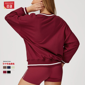 เสื้อสเวตเชิ้ตผ้าฟลีซ Disko Sport เนื้อผ้าหนานุ่ม ระบายอากาศได้ดี อุ่นสบาย เหมาะสำหรับผู้ใหญ่ สวมใส่กลางแจ้ง คุณภาพพรีเมียม สีดำ สีแดงเชอร์รี่ สีน้ำเงิน สีเลมอน - Product Image 2