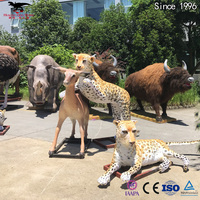 Modèles d'animaux électriques personnalisés, différents types de statues d'animaux animatroniques pour l'affichage dans les parcs zoologiques