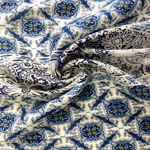Arvest-tela estampada de sarga de rayón de algodón para camisa y vestido, informe de prueba de calidad de marca del Reino Unido - Product Image 4
