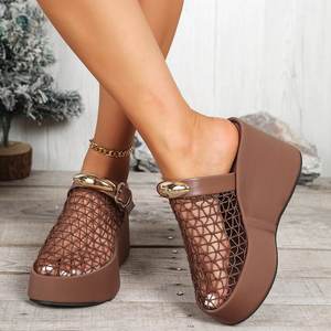 Pantofole in pelle di pecora <span class=keywords><strong>con</strong></span> stampa leopardata da donna <span class=keywords><strong>con</strong></span> <span class=keywords><strong>fiocco</strong></span>, infradito da interni - Product Image 2