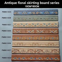 Carreaux de bordure en céramique effet bois blanc pour salon, plinthes grises modernes, résistantes à l'usure, finition mate, pour intérieur