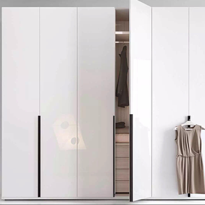 Petite armoire moderne personnalisée au <span class=keywords><strong>design</strong></span> avec penderies autoportantes en bois pour chambre à coucher et salon - Product Image 2