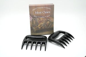ولفيرين نمط حاد جدا BBQ <span class=keywords><strong>Claws</strong></span> PP مقبض رفع المواد العصي تمزيق اللحوم ملحقات شواء سوداء - Product Image 2