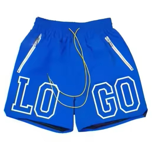 Wholesale Letter Printed <b>Basketball</b> Running Gym Mesh <b>Shorts</b> Pants Hip Hop Loose Streetwear <b>Men's</b> Casual Rhudeing <b>Shorts</b> for <b>Men</b> - Product Image 2