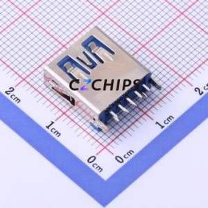 KH-3.0AF180ZJ-13.7 USB Connector Through hole Component (THT) Connector Type-A USB 3.0 Female Through Hole - Product Image 2