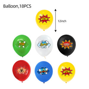 Blue City Hero super-héros fête d'anniversaire fournitures vaisselle jetable assiettes en papier nappe bannière super-héros fête décoration - Product Image 4