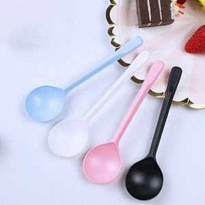 Prix usine couleur différente de qualité alimentaire PS vaisselle <span class=keywords><strong>yaourt</strong></span> crème glacée gâteau cuillère en plastique jetable - Product Image 5