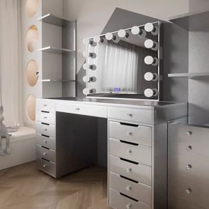 Bàn với ngăn kéo, hiện đại nhà văn phòng máy tính bàn Reversible Vanity bàn - Product Image 2